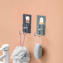 Creative Cartoon Hook Viscose No Punching behind the Door Strong Seamless Bedroom Coat and Hat Viscose Kitchen Iron hook Creative Cartoon Hook Viscose No Punching behind the Door Strong Seamless Bedroom Coat and Hat Viscose Kitchen Iron hook