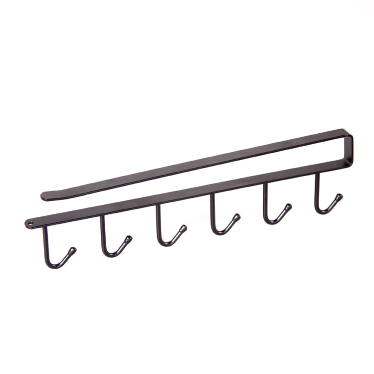 Cabinet Hook Kitchen Six-Piece Nail-Free Storage Rack Creative Metal Iron Iron hook