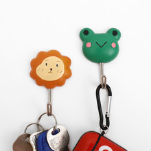 Iron hook Cartoon Nail-Free Iron Hook behind the Door Kitchen Bathroom Strong Sticky Hook Clothes Hook