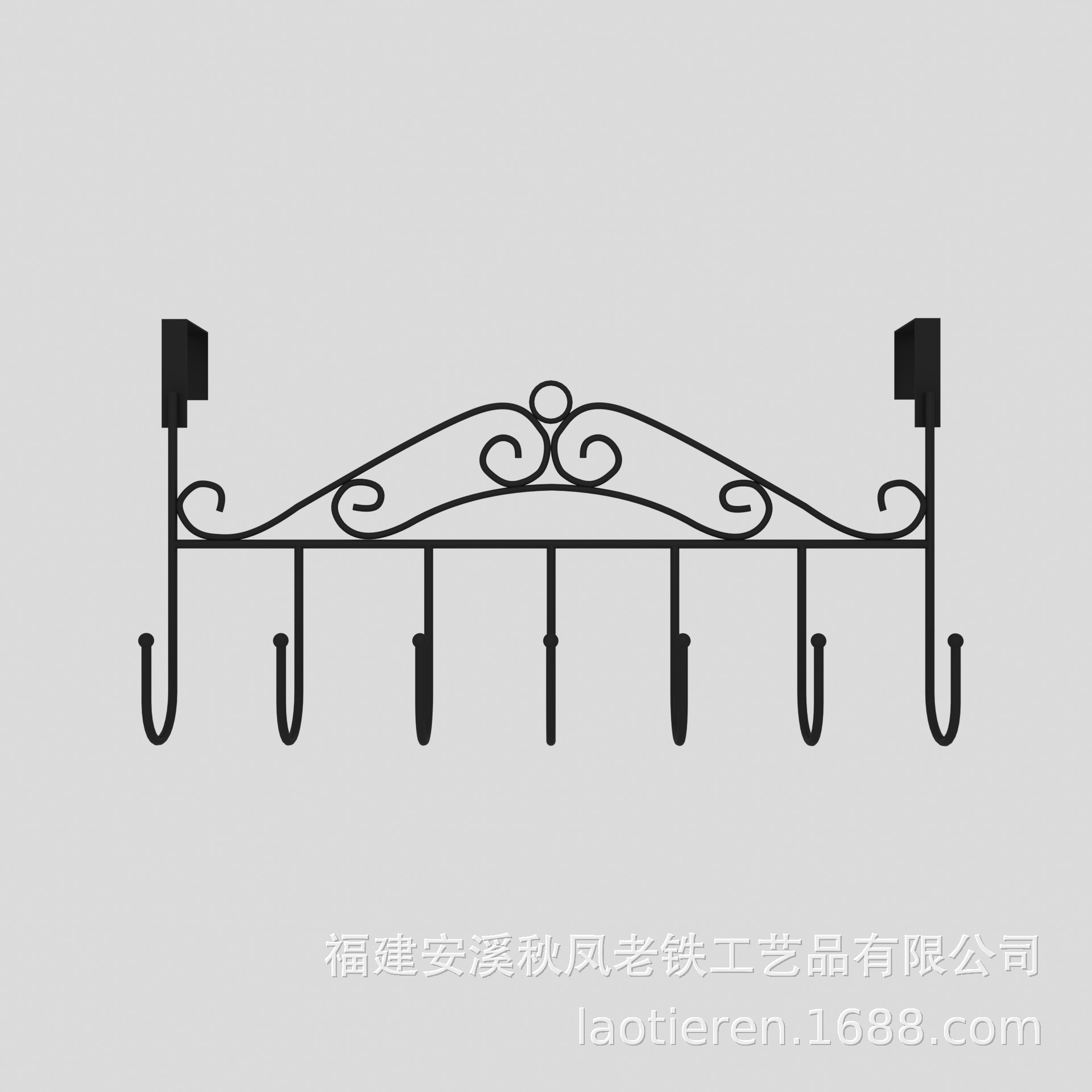 Behind the Door Hook Wall Hook for Coat and Hat Clothing S-Type Bathroom Metal Towel Hook Iron hook