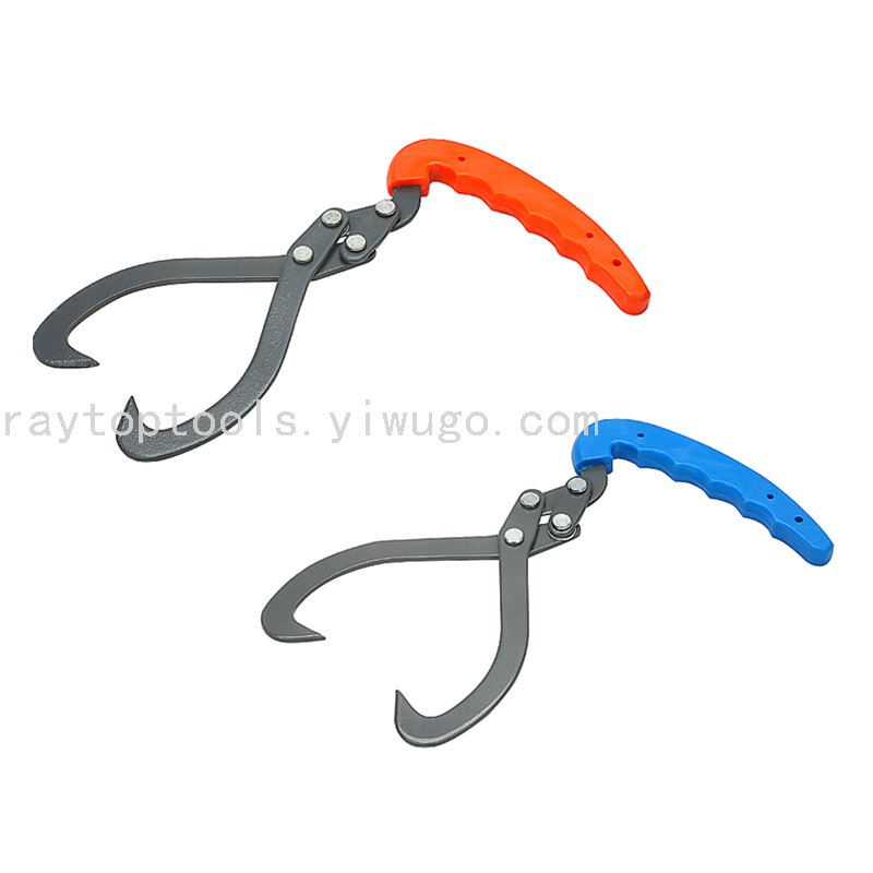 Carbon Steel Double Hook Grapple Lifting Woodware Tree Lifting Hook Multifunctional Iron Hook Logging Construction Tool Single Hand Crocheting