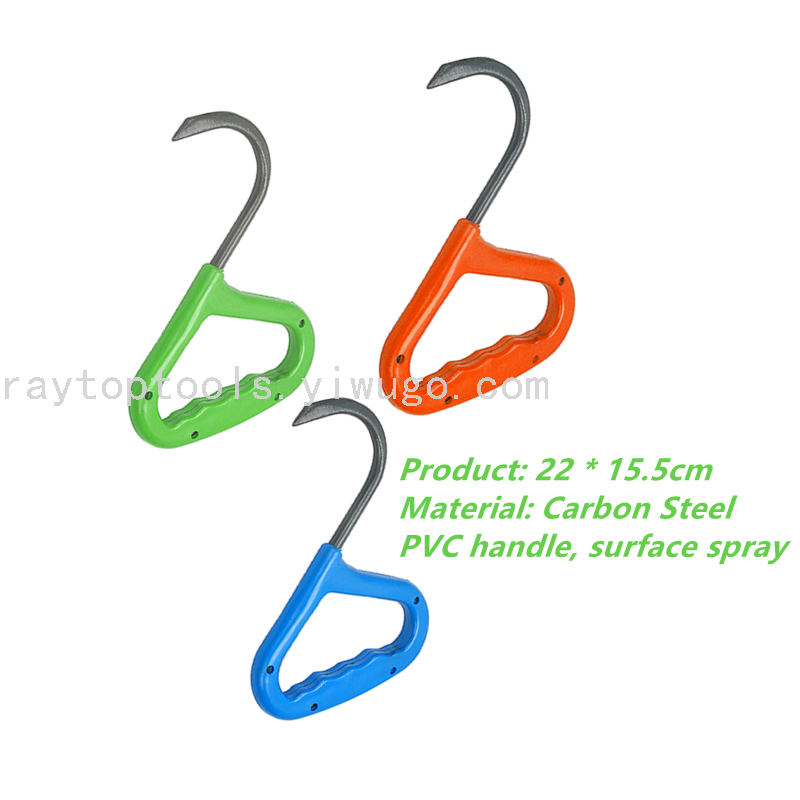 Carbon Steel Small Annulet Hook Grapple Lifting Woodware Tree Lifting Hook Multifunctional Iron Hook Logging Construction Tool Single Hand Crocheting Trunk Carbon Steel Small Annulet Hook Grapple Lifting Woodware Tree Lifting Hook Multifunctional Iron Hook Logging Construction Tool Single Hand Crocheting Trunk