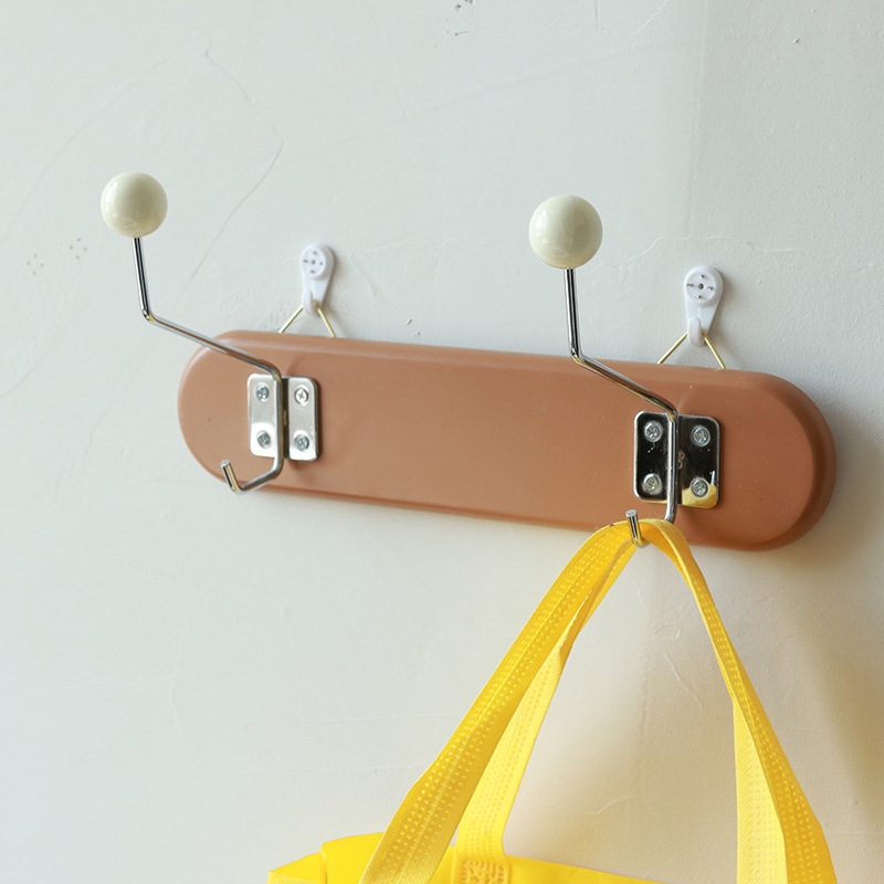 Vintage Korean Coat and Cap Hook Decoration  Clothing Store Dessert Solid Wood Ins Iron hook