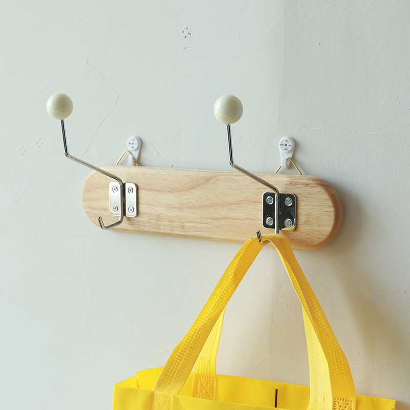 Vintage Korean Coat and Cap Hook Decoration  Clothing Store Dessert Solid Wood Ins Iron hook