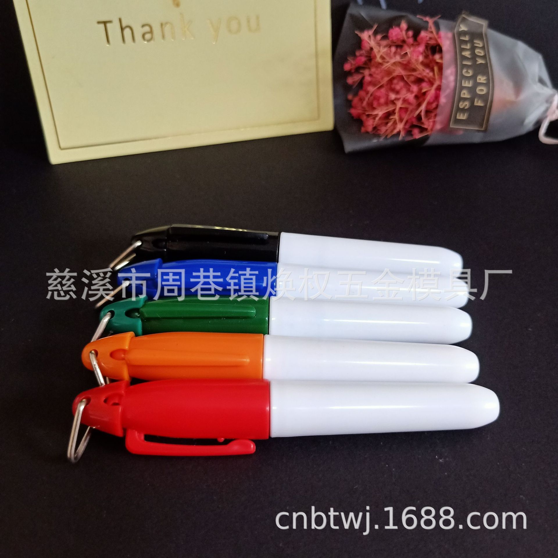 Mini Textile Marking Pen with Triangle Buckle Iron Hook Hook Line Pen