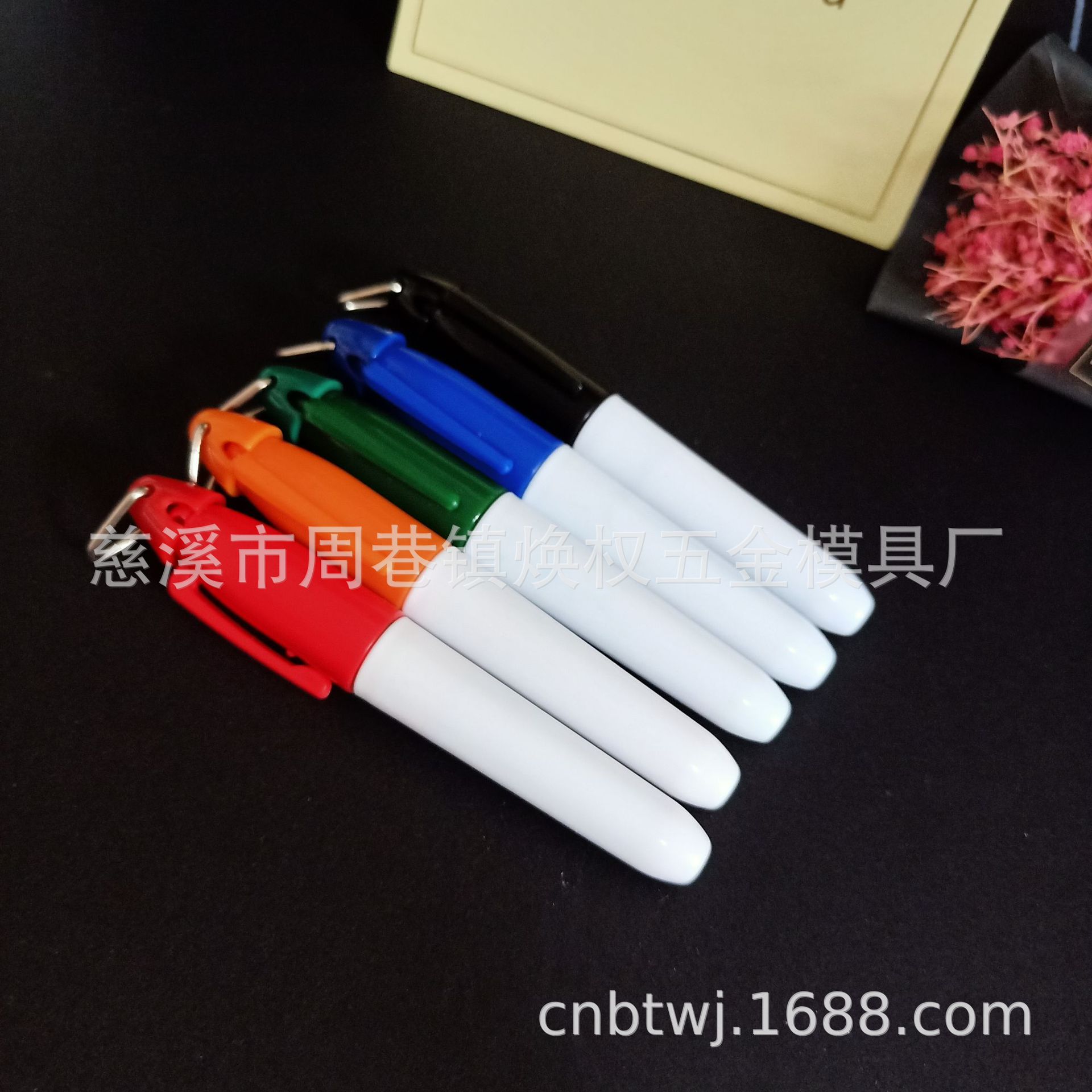 Mini Textile Marking Pen with Triangle Buckle Iron Hook Hook Line Pen