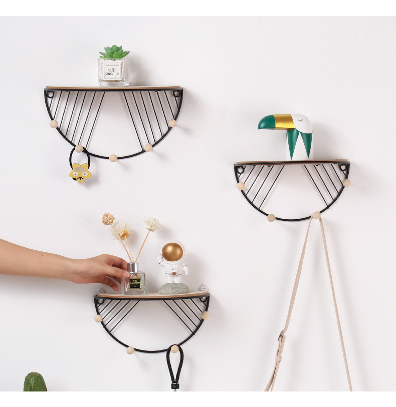 Modern Simple Iron Hook Wall Shelf Home Living Room Wall Decoration Multi-Function Key Hook Modern Simple Iron Hook Wall Shelf Home Living Room Wall Decoration Multi-Function Key Hook