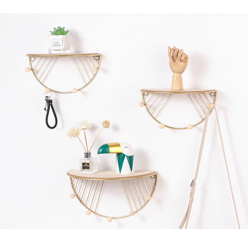 Modern Simple Iron Hook Wall Shelf Home Living Room Wall Decoration Multi-Function Key Hook Modern Simple Iron Hook Wall Shelf Home Living Room Wall Decoration Multi-Function Key Hook