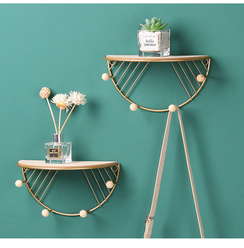 Modern Simple Iron Hook Wall Shelf Home Living Room Wall Decoration Multi-Function Key Hook Modern Simple Iron Hook Wall Shelf Home Living Room Wall Decoration Multi-Function Key Hook