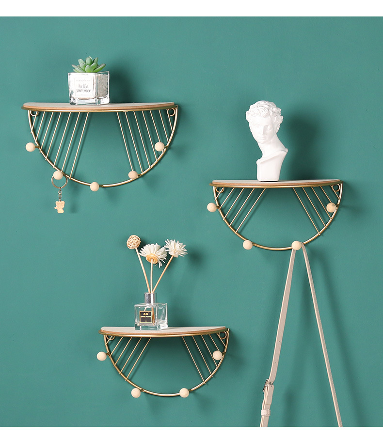 Modern Simple Iron Hook Wall Shelf Home Living Room Wall Decoration Multi-Function Key Hook Modern Simple Iron Hook Wall Shelf Home Living Room Wall Decoration Multi-Function Key Hook