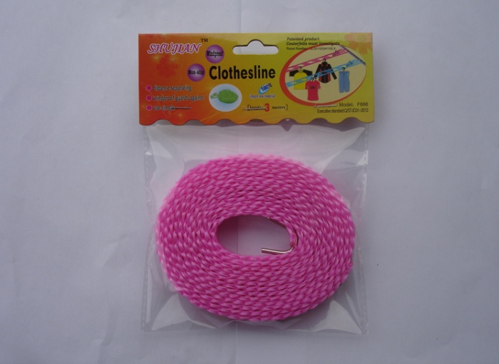3 m plastic wind rope. Suitable for hanging clothes on the balcony, iron hook 3 m plastic wind rope. Suitable for hanging clothes on the balcony, iron hook