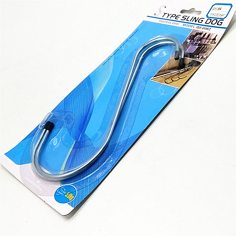 Multifunctional household stainless steel s-type iron hook kitchen equipped with s-hook metal hook S hook 8 inch large Multifunctional household stainless steel s-type iron hook kitchen equipped with s-hook metal hook S hook 8 inch large