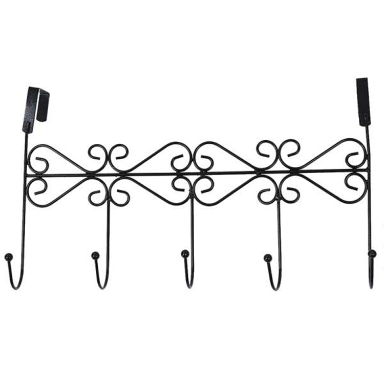 Cross-Border Amazon Hat-and-Coat Hook Doors and Windows Iron Hook Bathroom Nail Free Metal Coat Hook S-Shaped Door Rear Hook