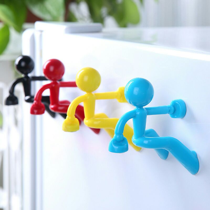 M24-Creative Wall Climbing Villain Magnet Key Hanger Strong Magnetic Suction Villain Keychain Super Strong Suction Iron Hook