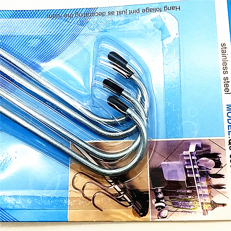 Multi-functional household stainless steel s-type iron hook kitchen clothes S hook metal hook S hook 4 inch small Multi-functional household stainless steel s-type iron hook kitchen clothes S hook metal hook S hook 4 inch small