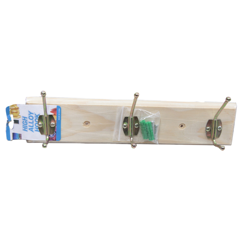 Creative Household Wooden Board Iron Hook Wooden Board
