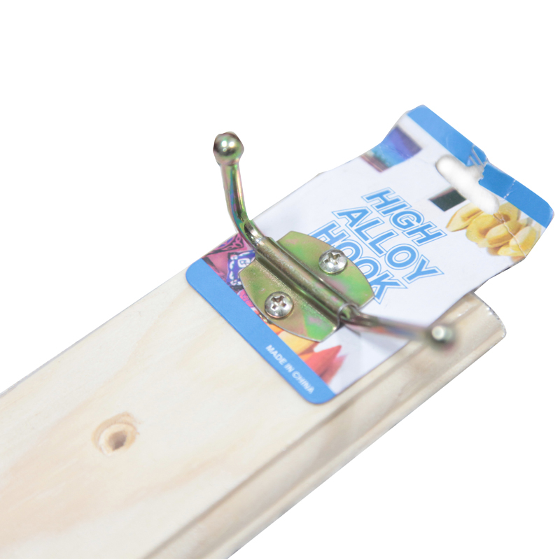Creative Household Wooden Board Iron Hook Wooden Board