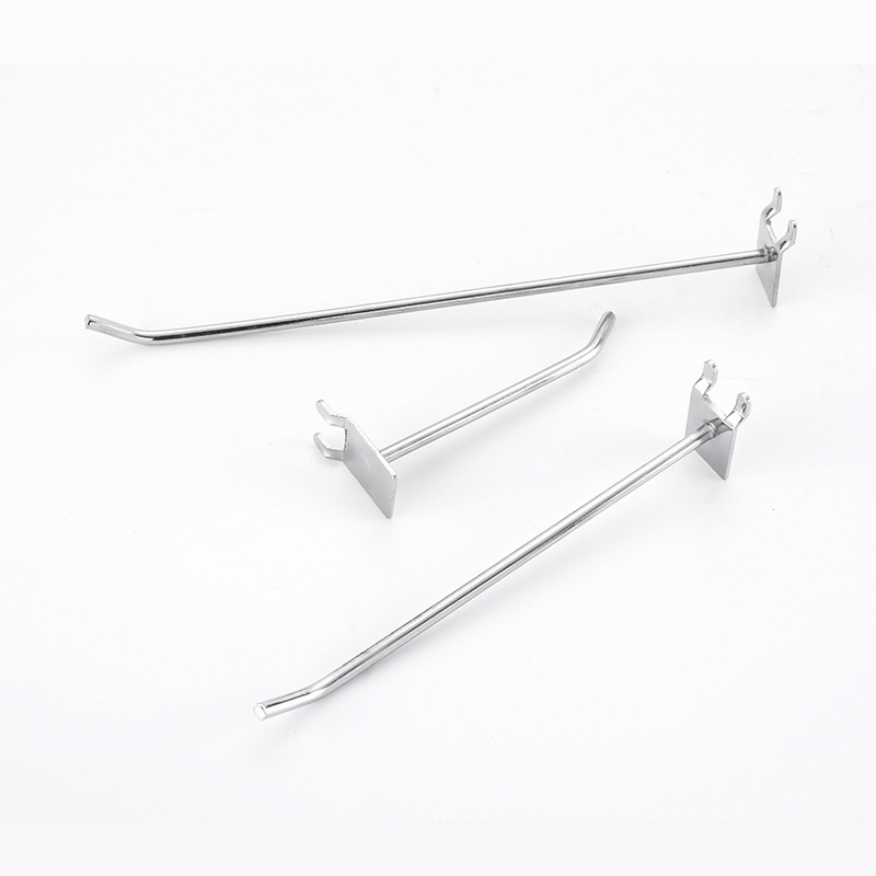 Supermarket Shelf Hook Wire-Wrap Board Hole Plate Accessories Small Jewelry Display Rack Iron Hook Hardware Tools Hook Storage