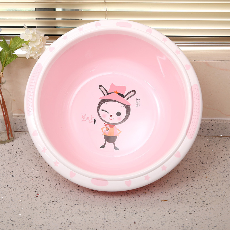 Factory direct sale household washbasin plastic basin baby basin student basin washbasin thickened baby basin wash vegetables wash feet basin