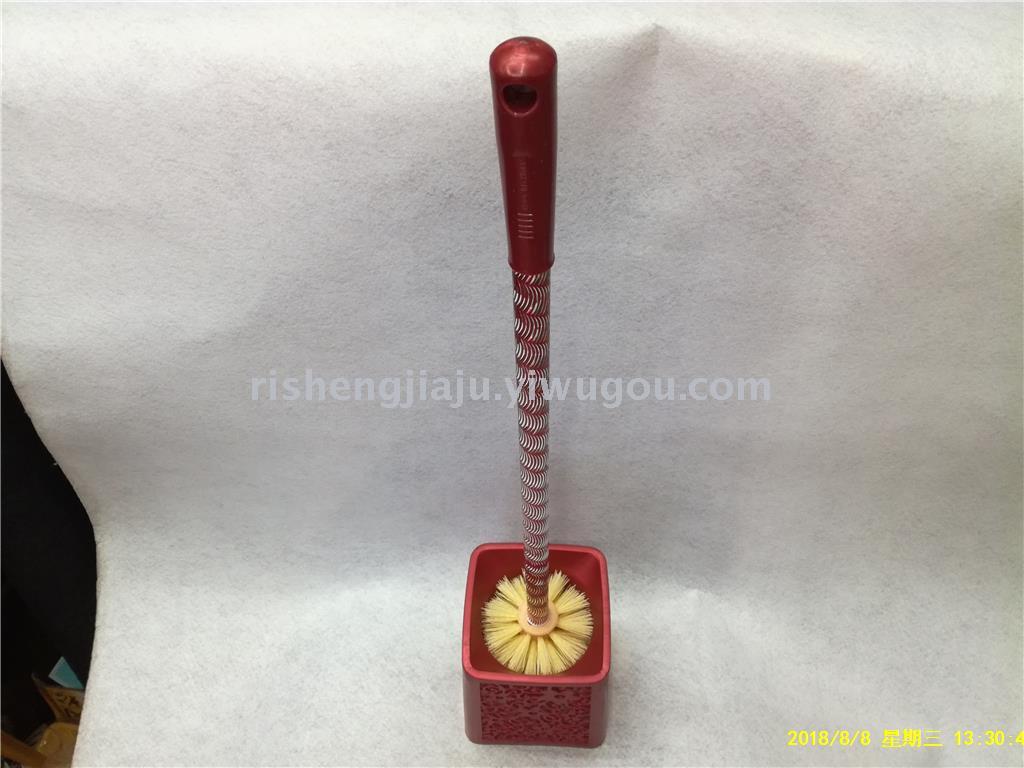 Stainless steel engraved rod square hollow base toilet brush set RS-3566 Stainless steel engraved rod square hollow base toilet brush set RS-3566