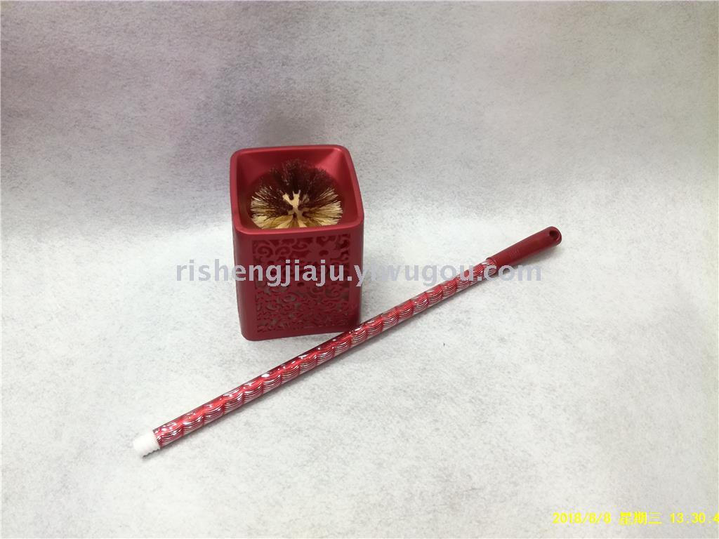 Stainless steel engraved rod square hollow base toilet brush set RS-3566 Stainless steel engraved rod square hollow base toilet brush set RS-3566