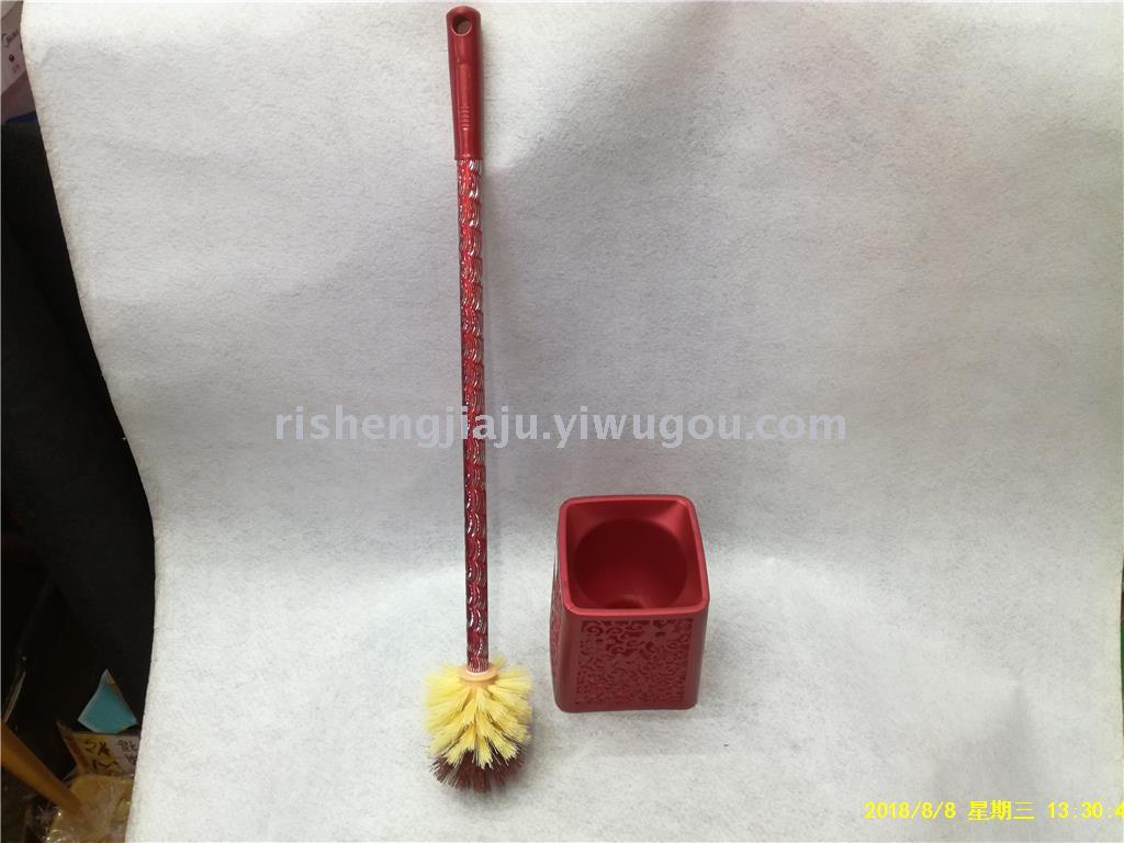 Stainless steel engraved rod square hollow base toilet brush set RS-3566 Stainless steel engraved rod square hollow base toilet brush set RS-3566