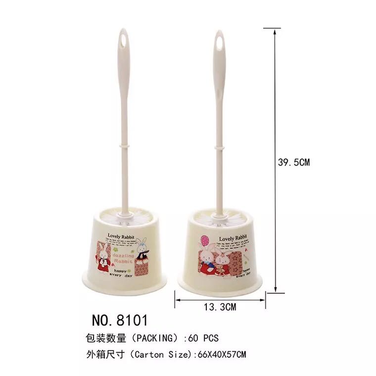Manufacturers supply cute cute rabbit toilet brush no corner toilet brush toilet brush sit toilet cleaner