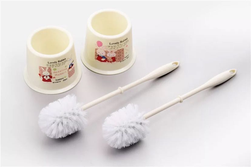 Manufacturers supply cute cute rabbit toilet brush no corner toilet brush toilet brush sit toilet cleaner