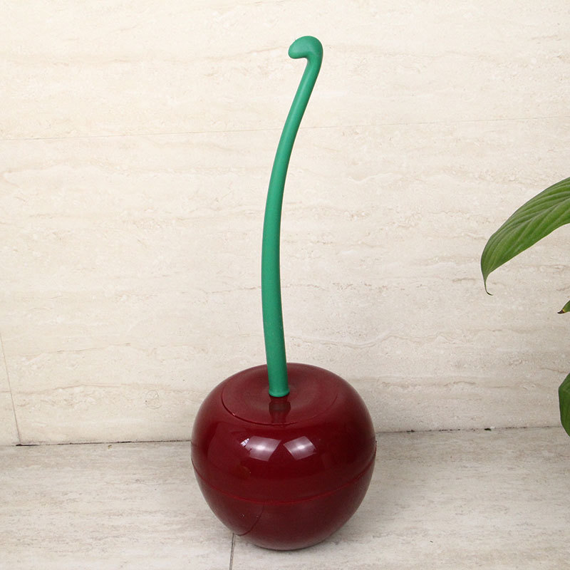 Toilet Brush Set Plastic Cleaning Toilet Brush Toilet Brush Cherry Toilet Brush Set with Base
