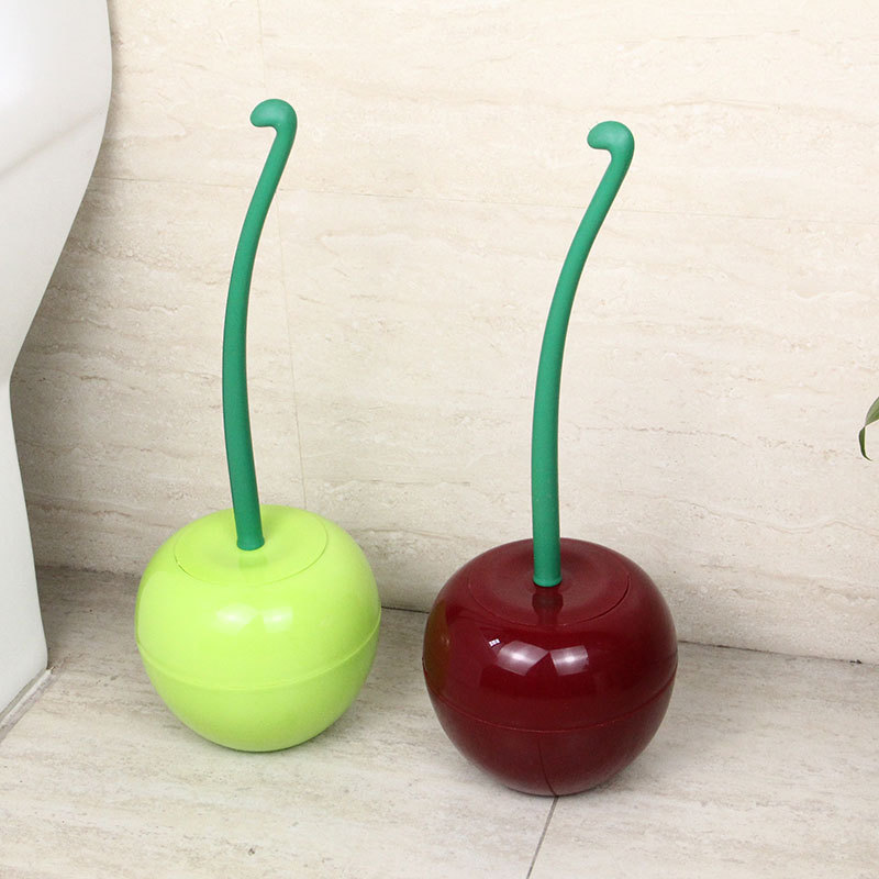 Toilet Brush Set Plastic Cleaning Toilet Brush Toilet Brush Cherry Toilet Brush Set with Base