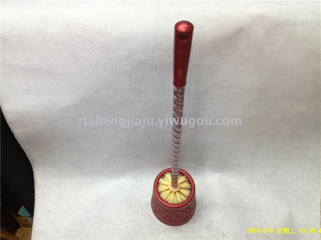 Engraved stainless steel rod round hollow base toilet brush set RS-3564 Engraved stainless steel rod round hollow base toilet brush set RS-3564