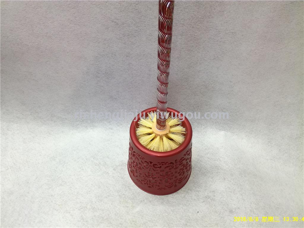 Engraved stainless steel rod round hollow base toilet brush set RS-3564 Engraved stainless steel rod round hollow base toilet brush set RS-3564