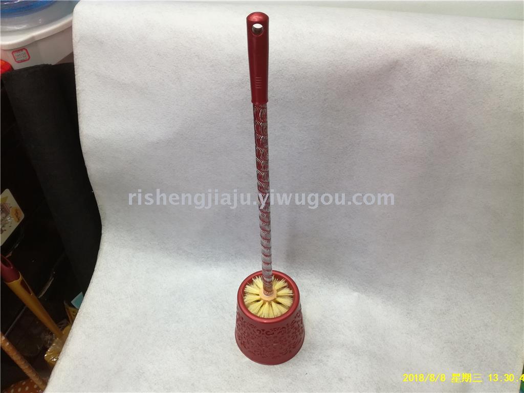 Engraved stainless steel rod round hollow base toilet brush set RS-3564 Engraved stainless steel rod round hollow base toilet brush set RS-3564