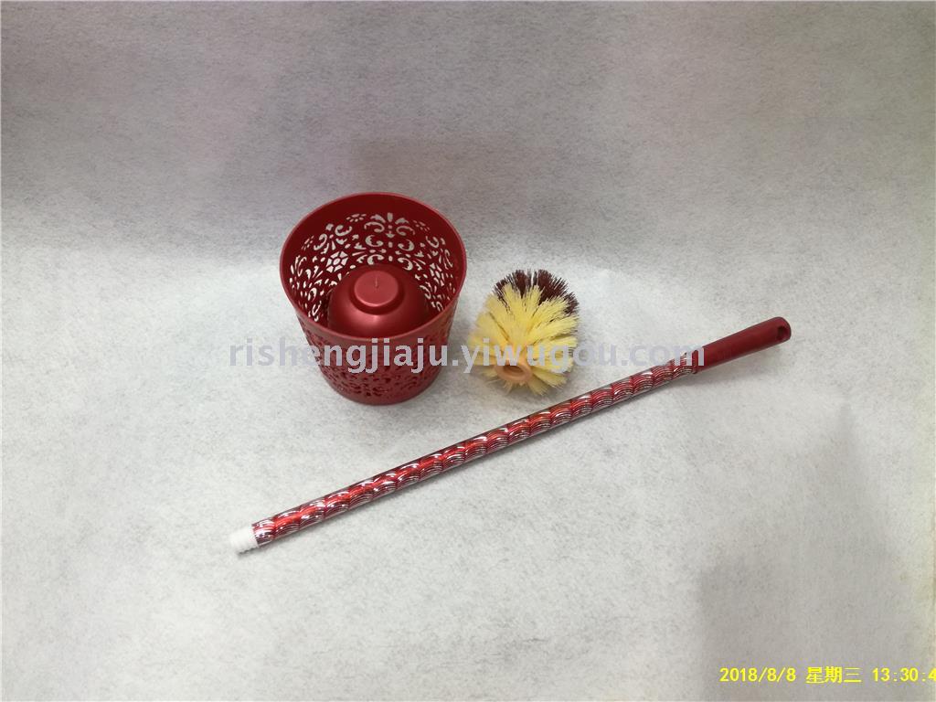 Engraved stainless steel rod round hollow base toilet brush set RS-3564 Engraved stainless steel rod round hollow base toilet brush set RS-3564