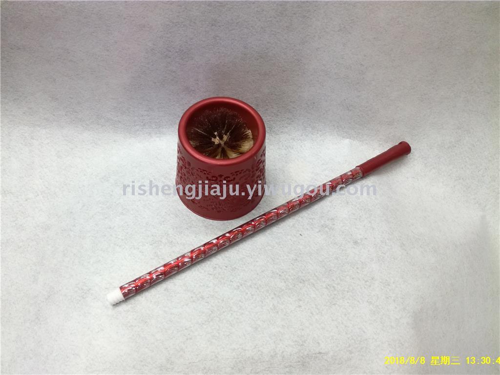 Engraved stainless steel rod round hollow base toilet brush set RS-3564 Engraved stainless steel rod round hollow base toilet brush set RS-3564
