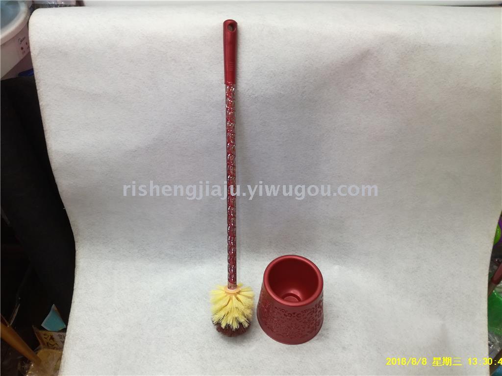 Engraved stainless steel rod round hollow base toilet brush set RS-3564 Engraved stainless steel rod round hollow base toilet brush set RS-3564