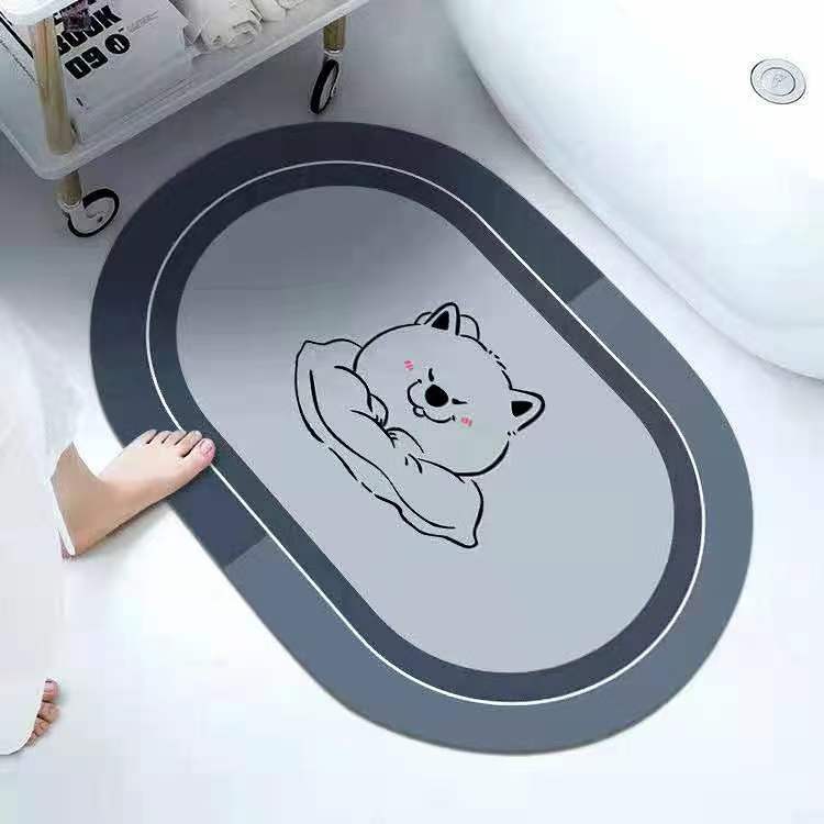 Factory Wholesale Household Diatom Ooze Floor Mat Entry Door Mat Corridor Toilet Door Non-Slip Mat Bedroom Carpet Factory Wholesale Household Diatom Ooze Floor Mat Entry Door Mat Corridor Toilet Door Non-Slip Mat Bedroom Carpet