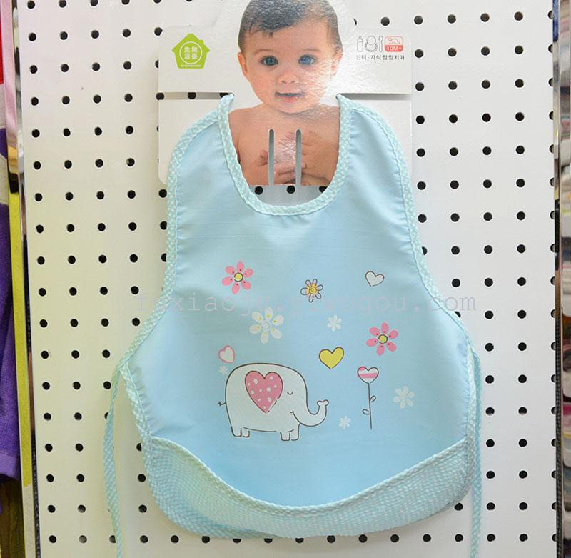 Baby Bib Bib Apron dress waterproof cotton anti summer baby children&#039;s cartoon lace gown