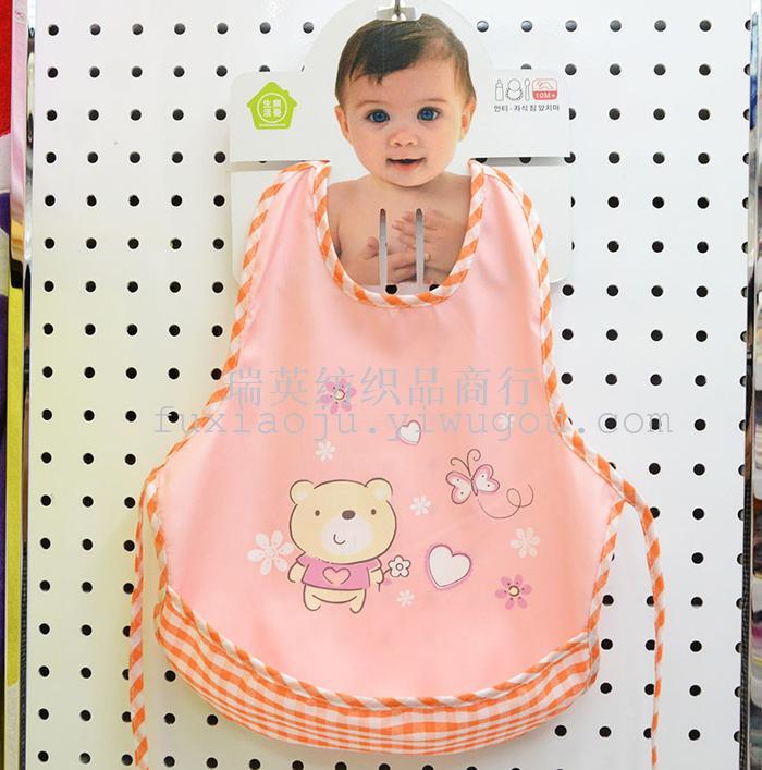 Baby Bib Bib Apron dress waterproof cotton anti summer baby children's cartoon lace gown