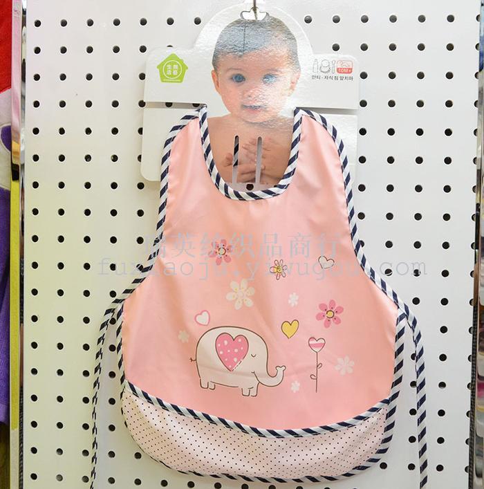 Baby Bib Bib Apron dress waterproof cotton anti summer baby children's cartoon lace gown