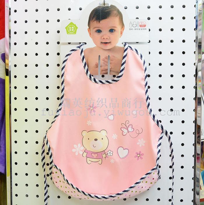 Baby Bib Bib Apron dress waterproof cotton anti summer baby children's cartoon lace gown