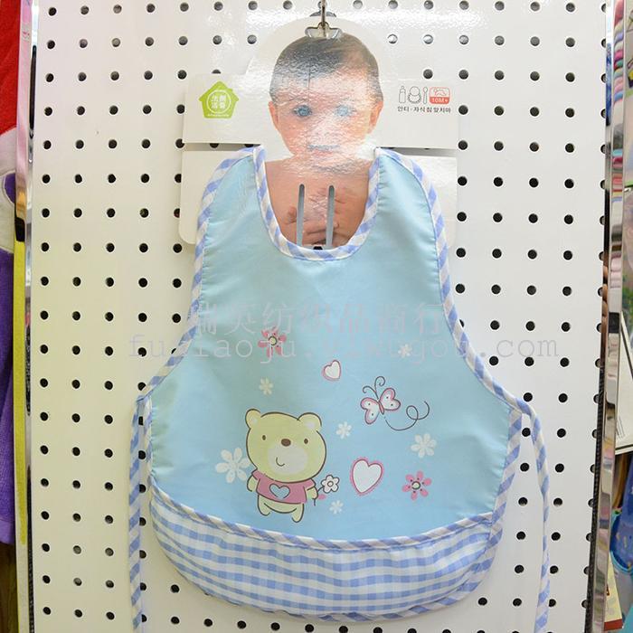 Baby Bib Bib Apron dress waterproof cotton anti summer baby children's cartoon lace gown