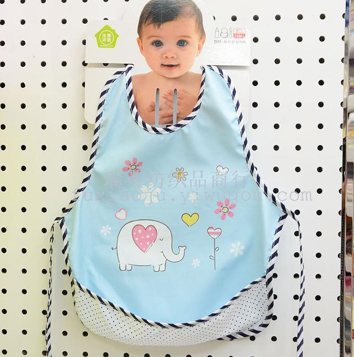 Baby Bib Bib Apron dress waterproof cotton anti summer baby children's cartoon lace gown