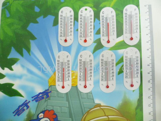 Indoor and outdoor accessories thermometer glass thermometer 5.5*2.1 cardboard cartoon high accuracy