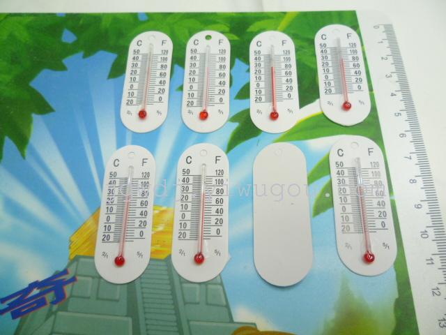 Indoor and outdoor accessories thermometer glass thermometer 5.5*2.1 cardboard cartoon high accuracy