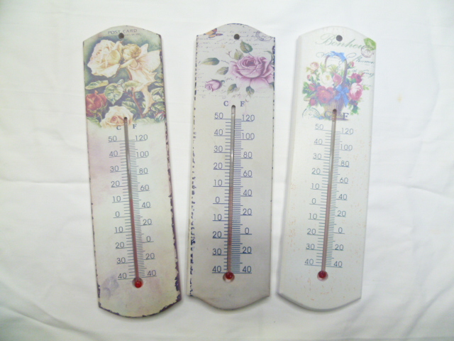 Wooden thermometer indoor outdoor thermometer thermometer cartoon paint thermometer
