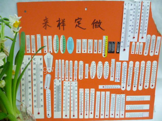 Manufacturers provide wholesale paper glass thermometer thermometer Mini stickers small semicircle