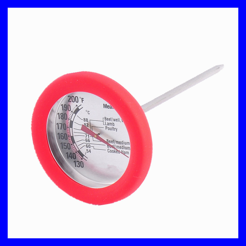 Grilled meat thermometer with silica gel. Grilled meat thermometer with silica gel.