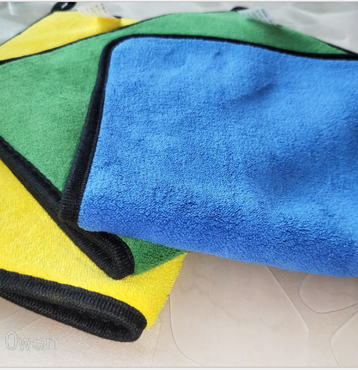 Double-Sided Coral Fleece Towel Fine Fiber Car Cleaning Cloth Car Wash Towel Thickened Car Washing Cloth