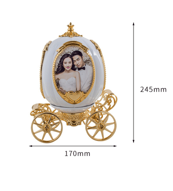 New Creative Pumpkin Car Photo Frame Fashion Music Box Royal Carriage Photo Frame Home Two-Color Photo Frame Wholesale New Creative Pumpkin Car Photo Frame Fashion Music Box Royal Carriage Photo Frame Home Two-Color Photo Frame Wholesale